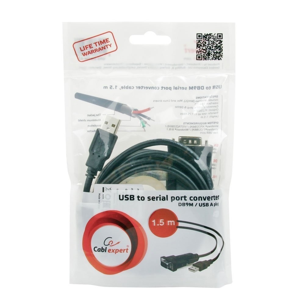 Конвертер USB --> SERIAL Gembird UAS-DB9M-02